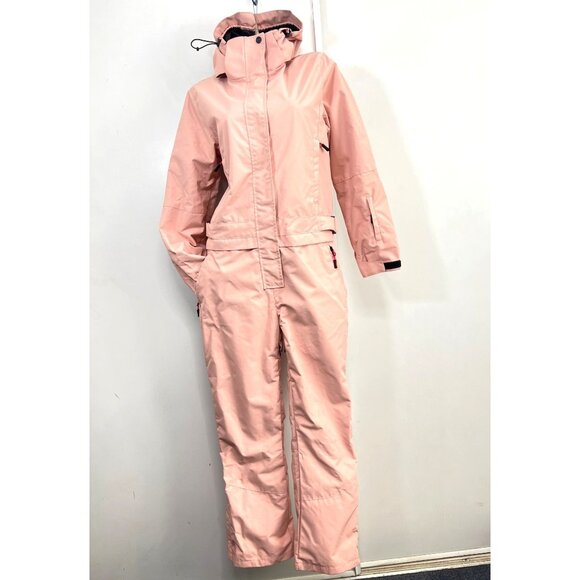 Winter Ski Snowsuit Waterproof  Windproof Outdoor Pink Suit Women Size Small - Picture 1 of 12